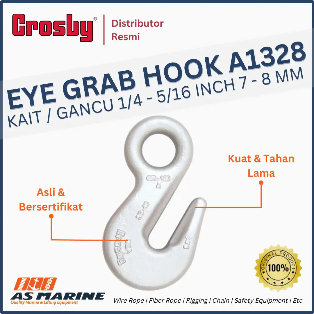 CROSBY USA Eye Grab Hook / Kait / Gancu A1328 1/4 &ndash; 5/16 Inch 7-8 mm